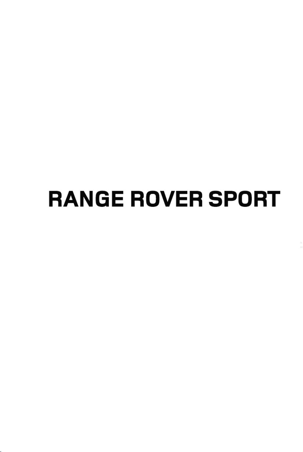 Bedienungsanleitung Land Rover Range Rover Sport () ( Seiten)