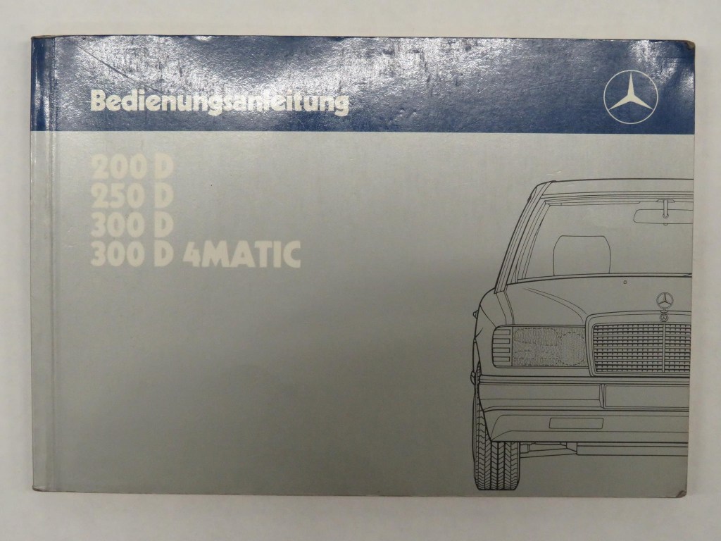 Picture of: Bedienungsanleitung Owners Manual Mercedes Benz W Diesel original  5842497