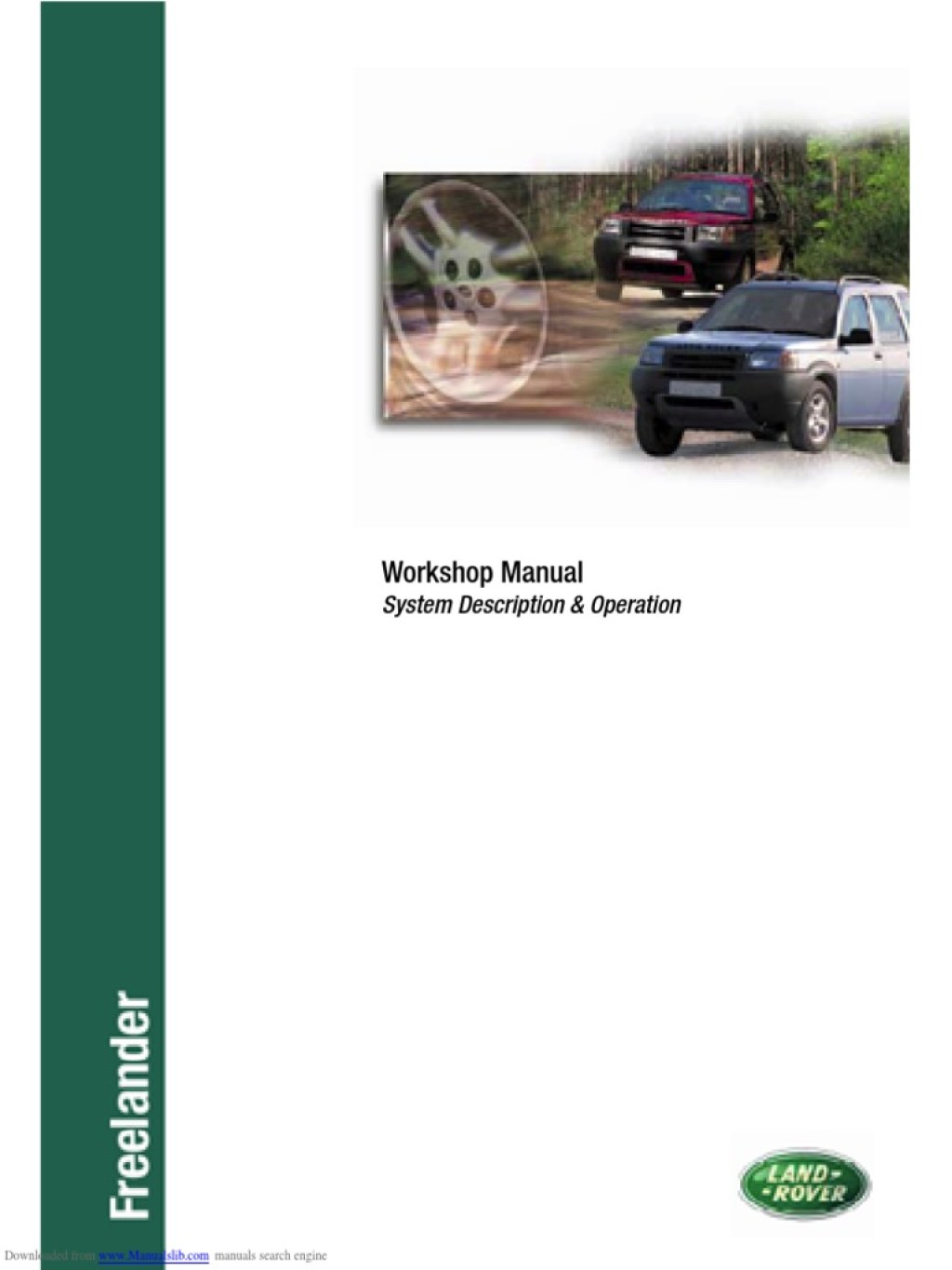Picture of: Freelander Workshop Manual  PDF