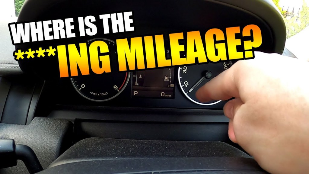 Picture of: How to CHECK YOUR MILEAGE on a Range Rover Sport HSE Autobiography L –  Where are Miles in Dash?