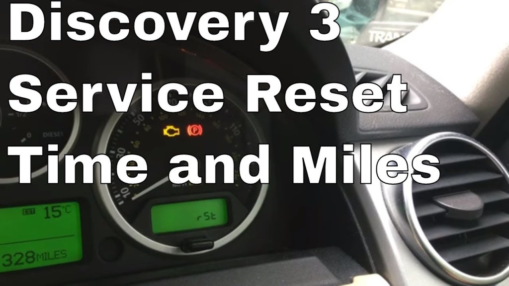 Picture of: How to reset your service indicator on a Land Rover Discovery  LR Range  Rover Sport Time Distance