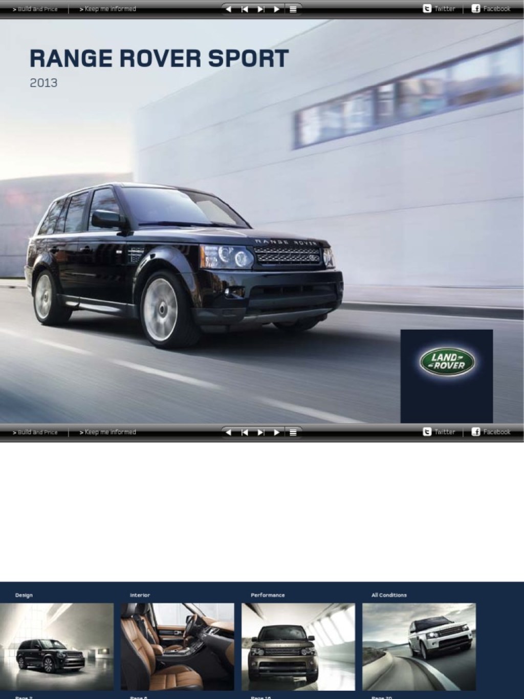 Picture of: L Range Rover SPORT Catálogo  USA –  PDF  Headlamp