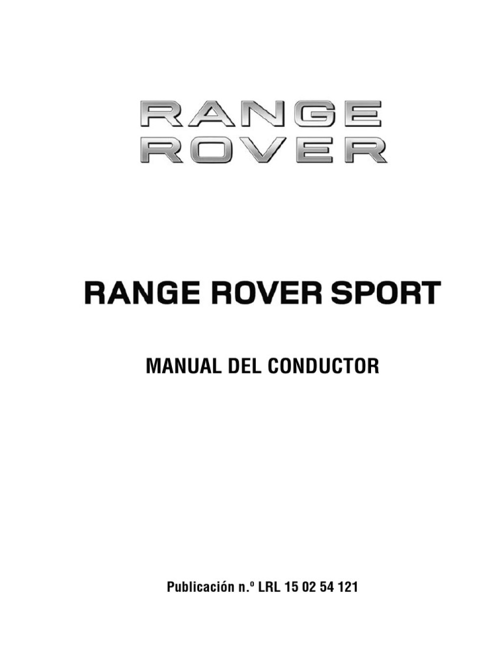 Picture of: L Range Rover Sport – Manual Usuario  ESpañol pág  PDF
