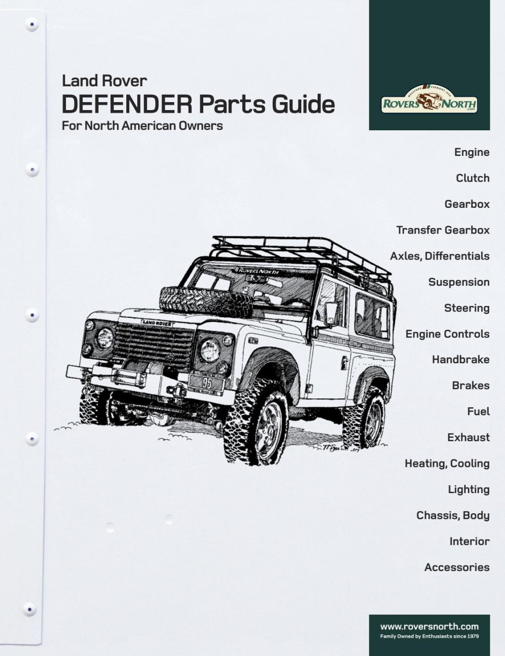 Picture of: Land Rover DEFENDER Parts Guide For North American Owners by