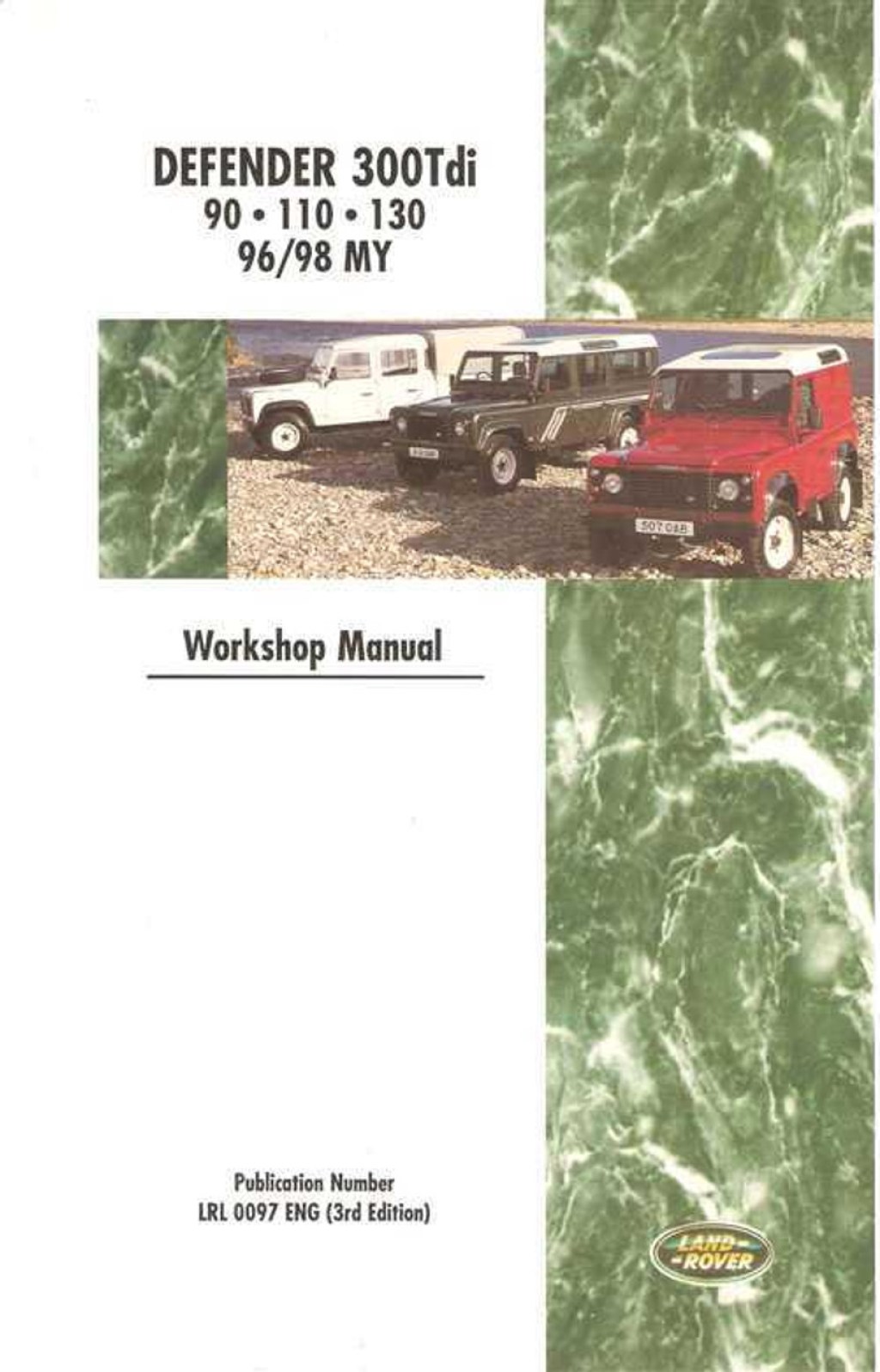 Picture of: Land Rover Defender Tdi /  Tdi , ,   –  ( – Volume  Set) Workshop Manual