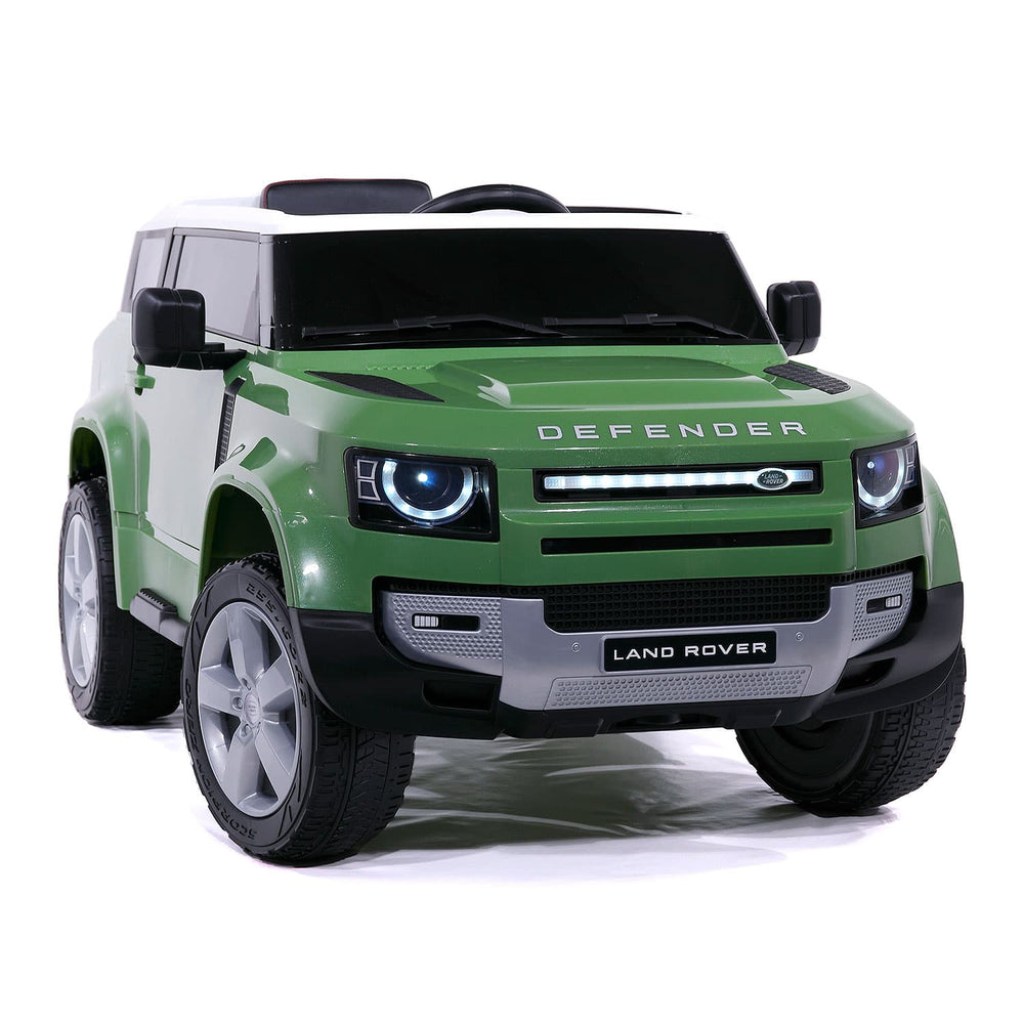Picture of: Land Rover Defender V Kids Ride-On Car with R/C Parental Remote  Gr