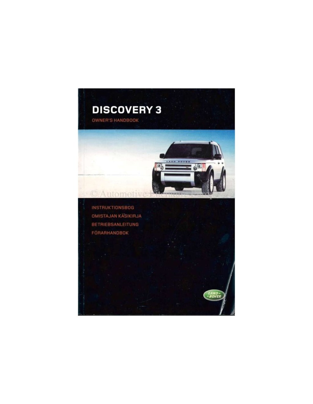 Picture of: LAND ROVER DISCOVERY  OWNERS MANUAL GERMAN