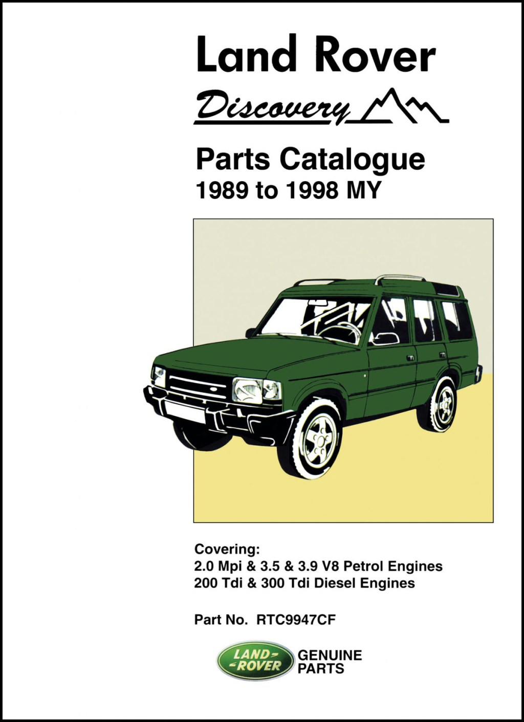 Picture of: Land Rover Discovery Parts Catalog – MY