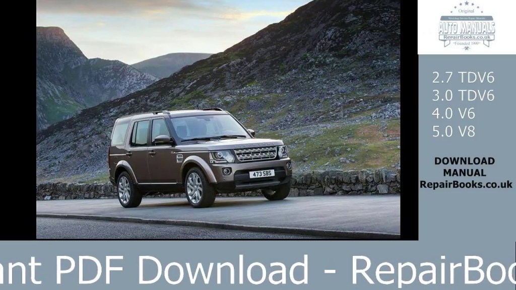 Picture of: Land Rover Discovery  Repair Manual ( Instant PDF Download )