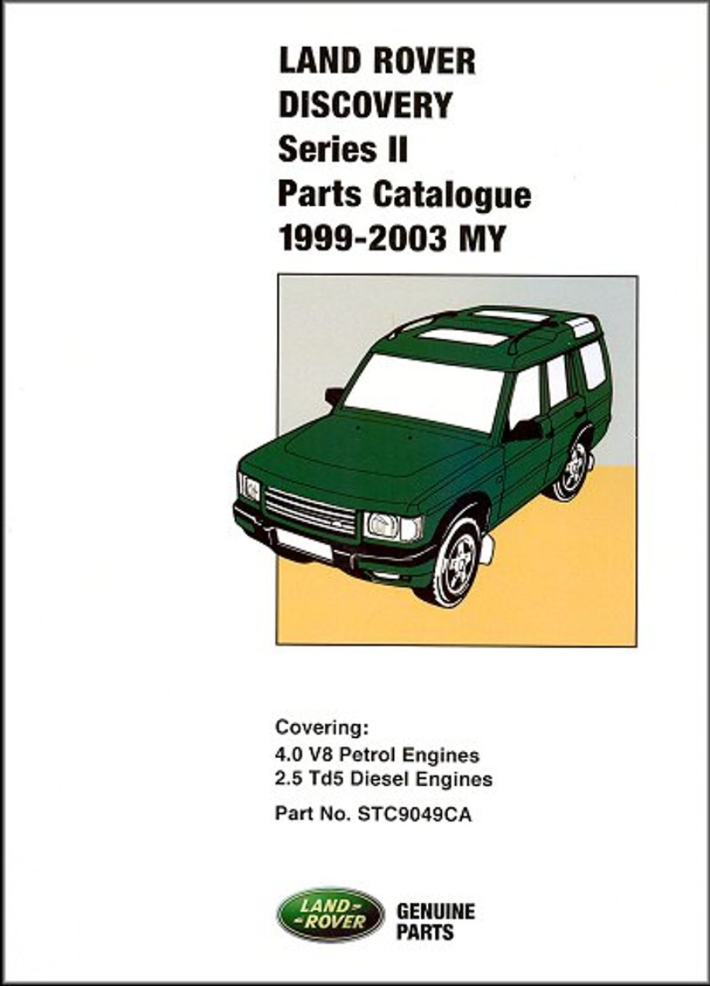 Picture of: Land Rover Discovery Series II Parts Catalog –