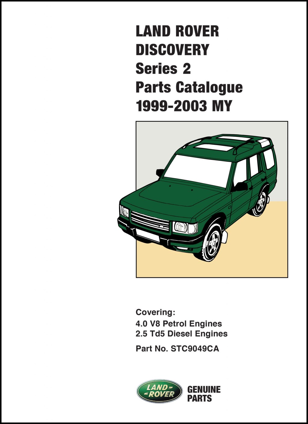 Picture of: Land Rover , Discovery Series II , Parts Catalogue , – MY