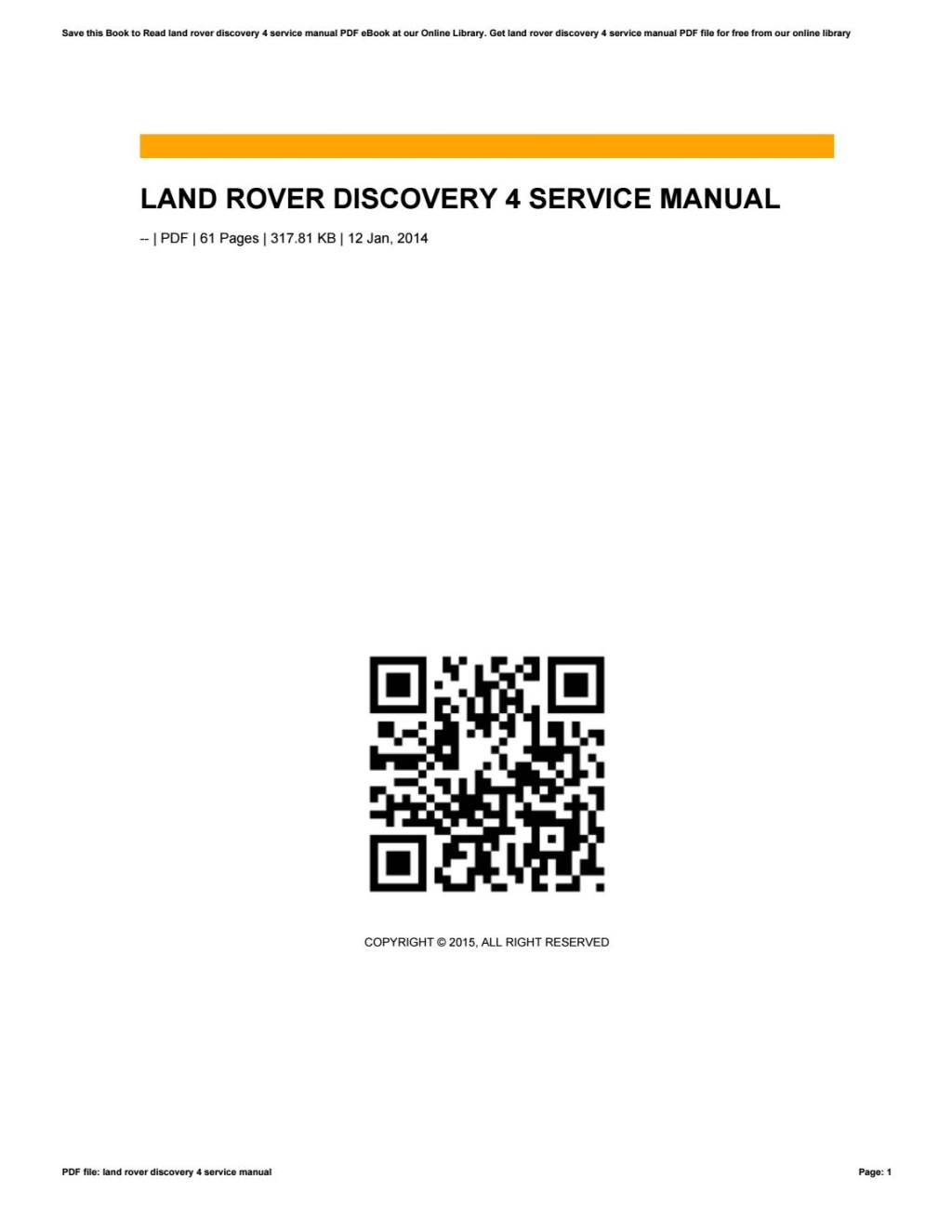 Picture of: Land rover discovery  service manual by lordsofts2 – Issuu