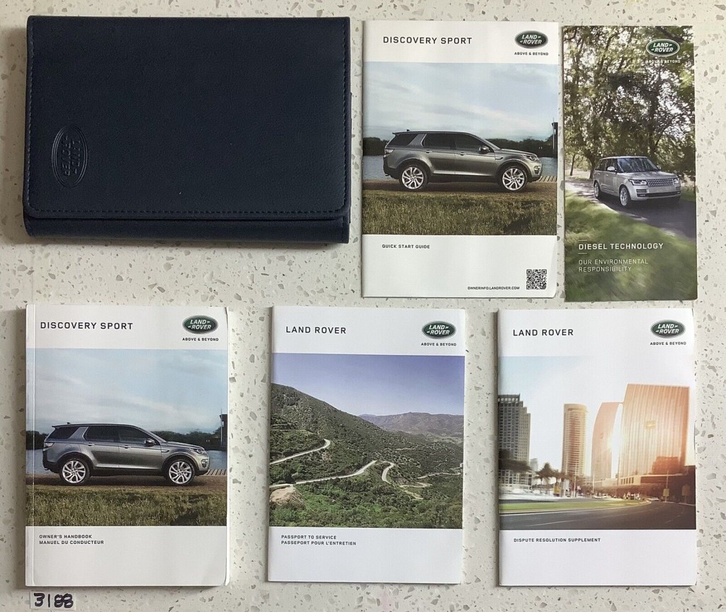 Picture of: LAND ROVER DISCOVERY SPORT OWNERS MANUAL OPERATORS USER GUIDE BOOK SET