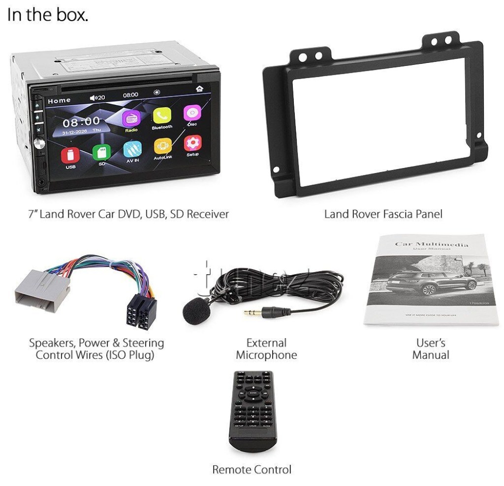 Picture of: Land Rover Freelander  L4 Auto DVD Player USB MP Stereo Radio