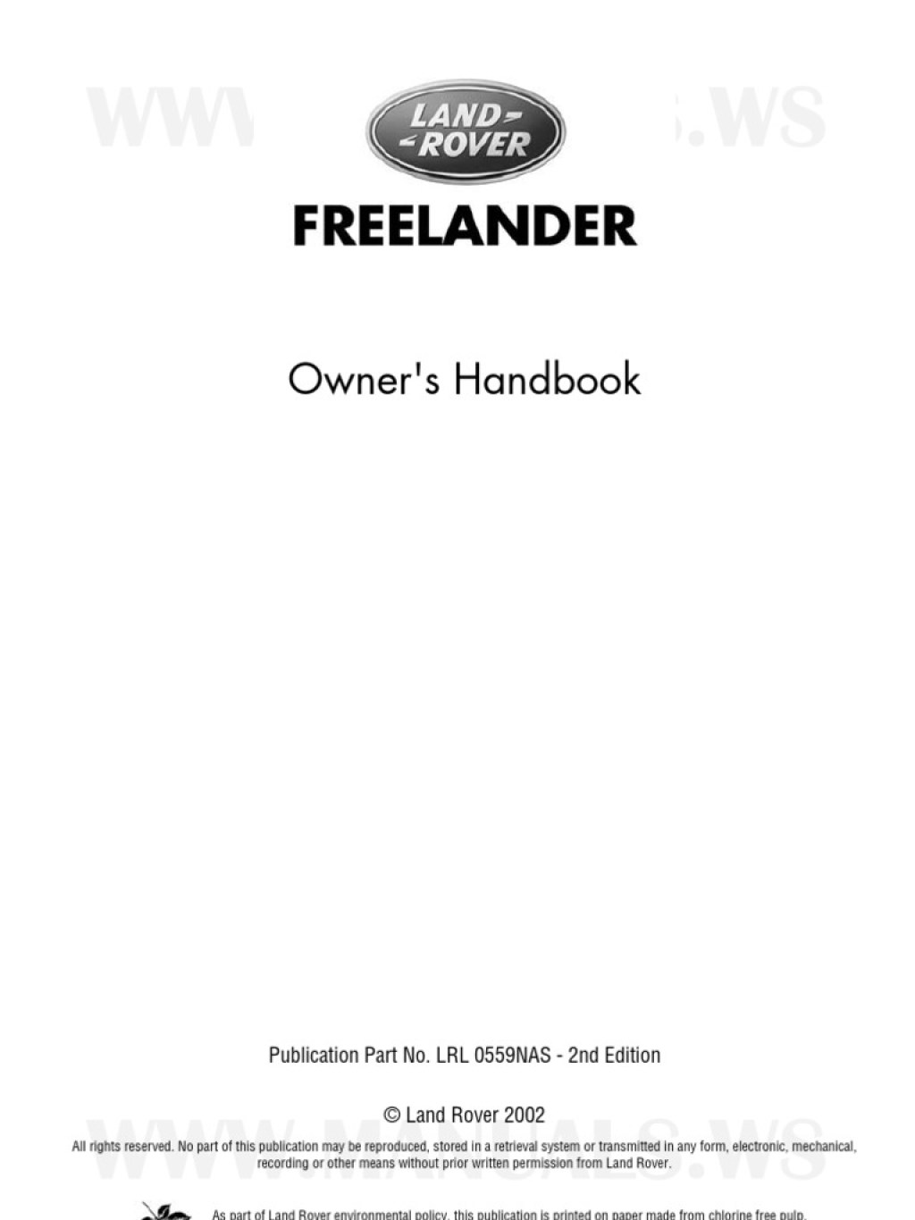 Picture of: Land Rover Freelander Owners Manual   PDF  Airbag  Seat Belt