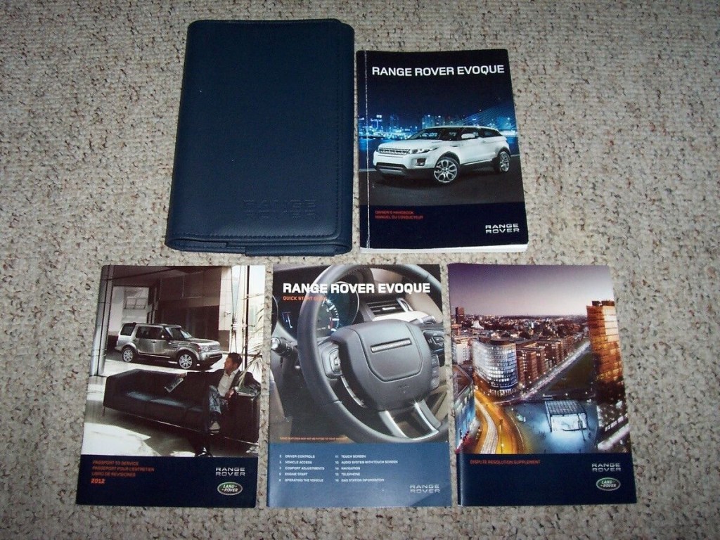 Picture of: Land Rover Range Rover Evoque Owner Operator User Guide Manual Pure  Plus