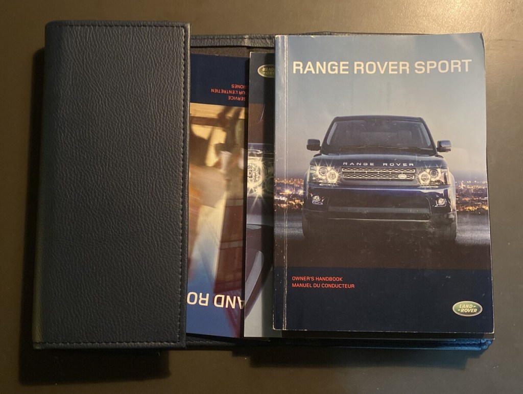 Picture of: Land Rover Range Rover Sport Owners Manual with Navigation Book &  Case