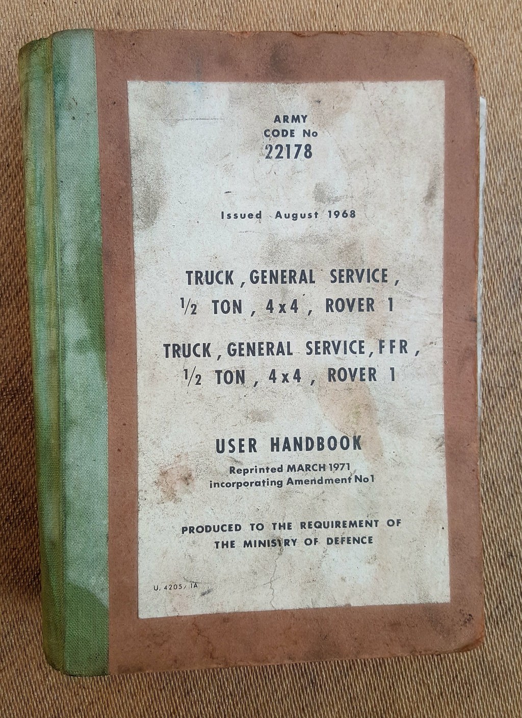 Picture of: Land Rover Series A Lightweight airportable / ton User Handbook