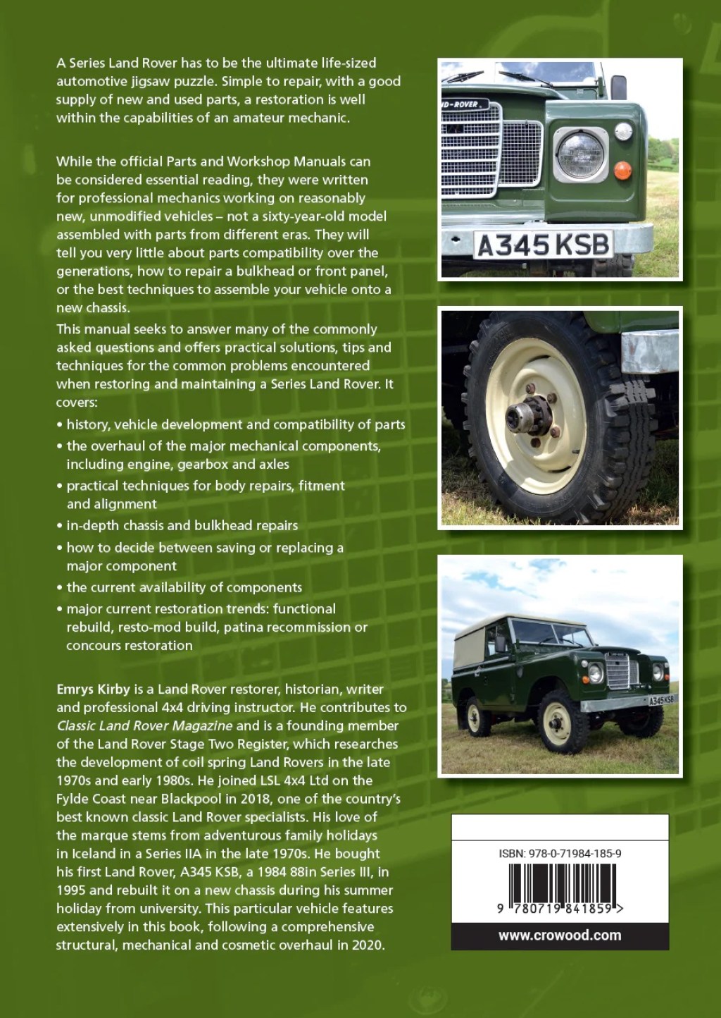 Picture of: Land Rover Series II, IIA and III Restoration Manual