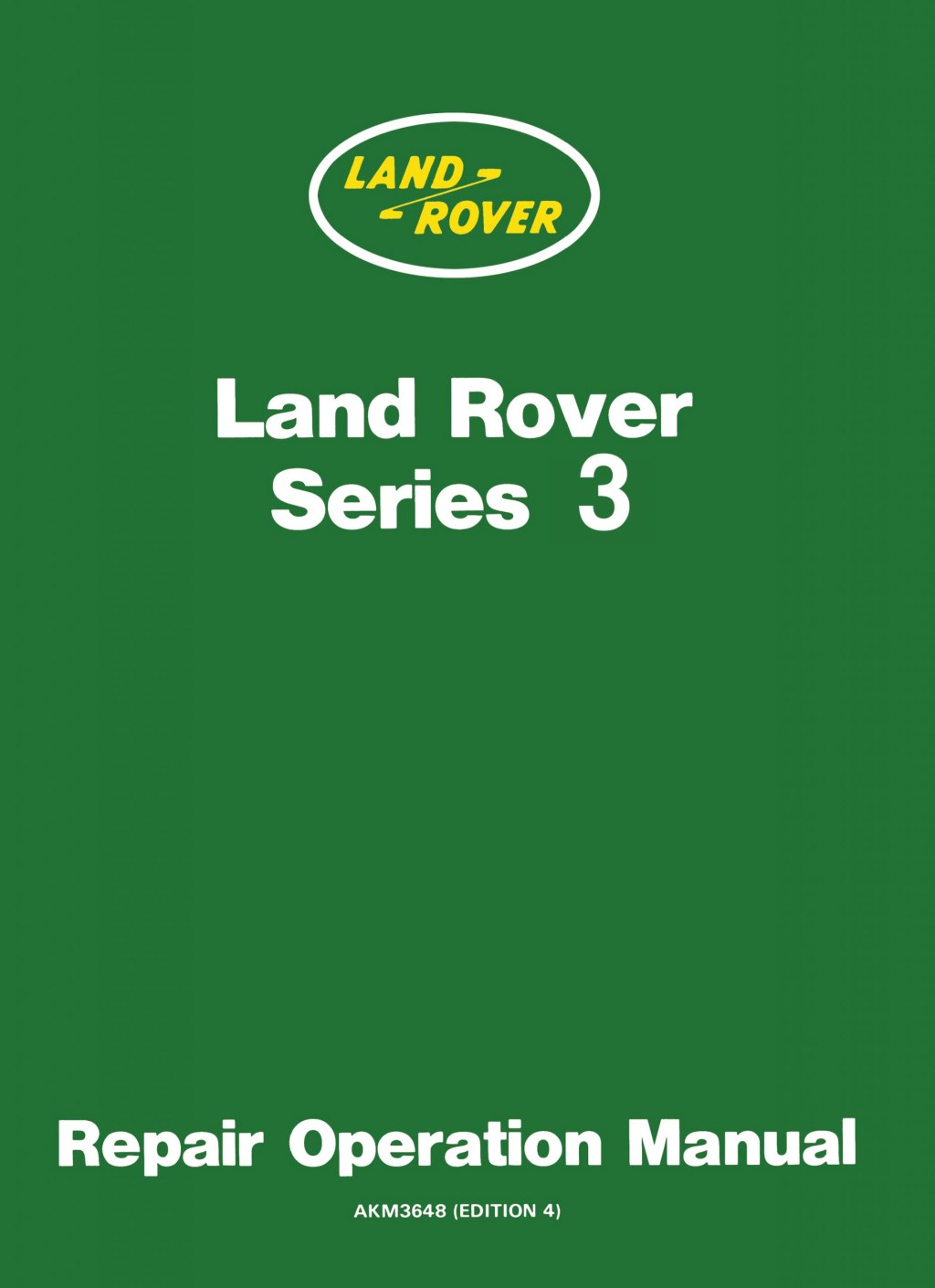 Picture of: Land Rover Series III Repair Operation Manual