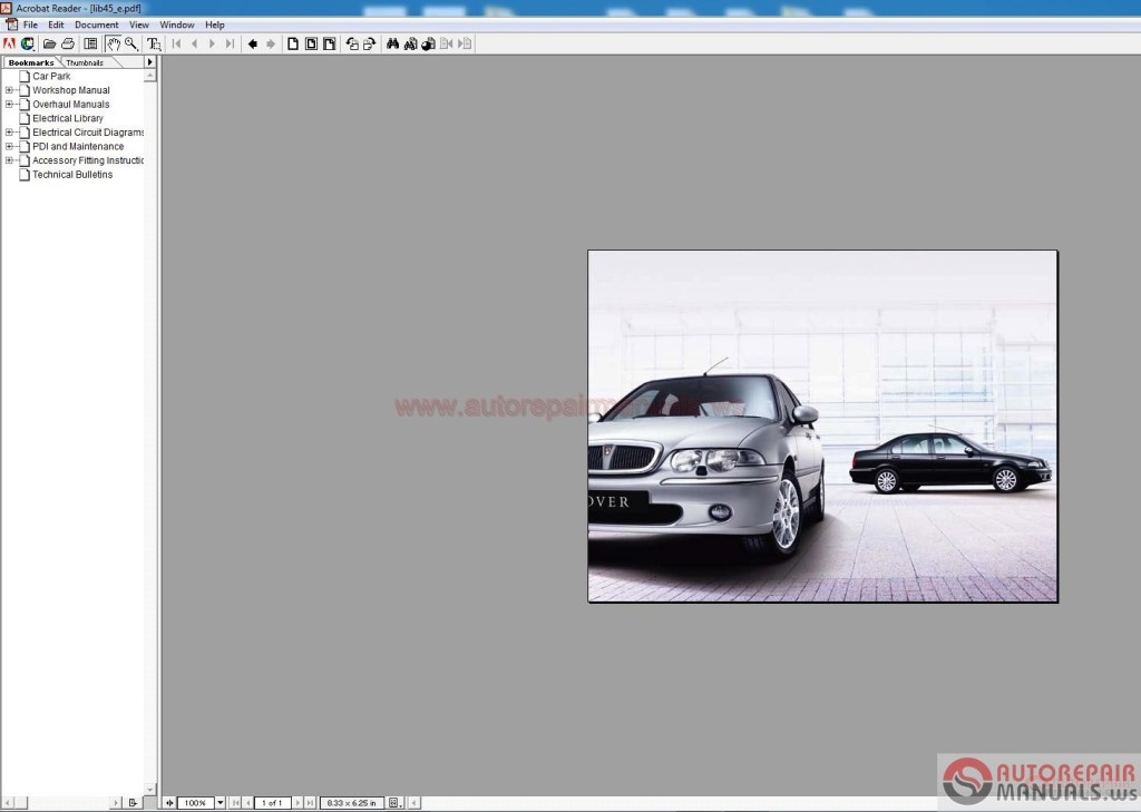 Picture of: MG Rover  Platform Workshop Manuals  Auto Repair Manual Forum