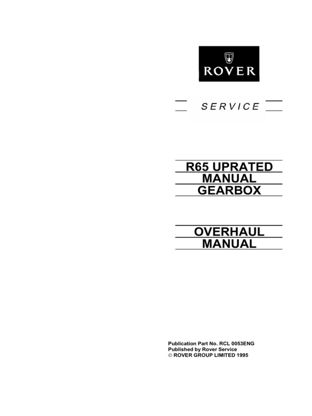 Picture of: MG ZR R Uprated Manual Gearbox Overhaul Manual  PDF  Manual