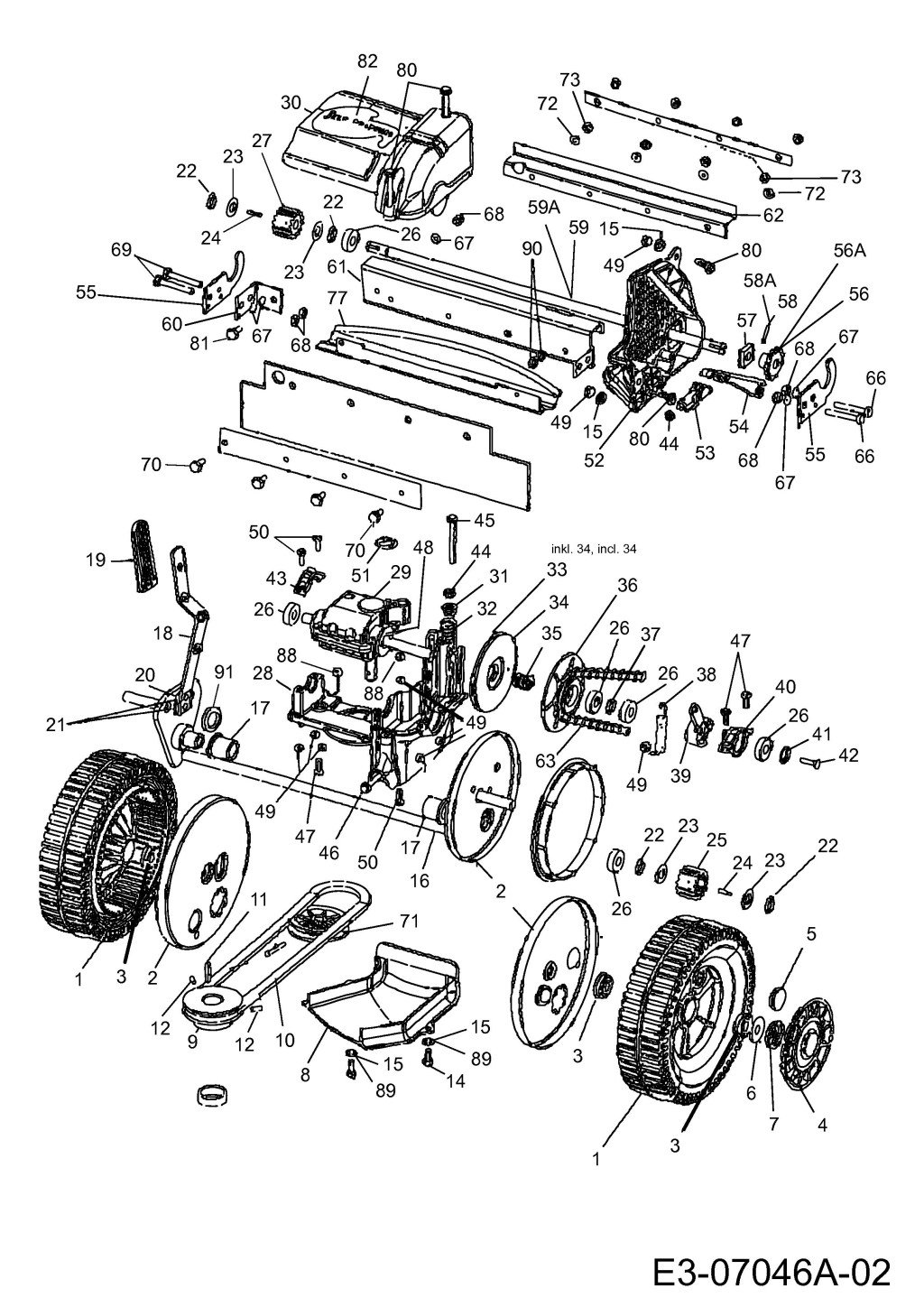 Picture of: MTD  Gear box, Rear wheels