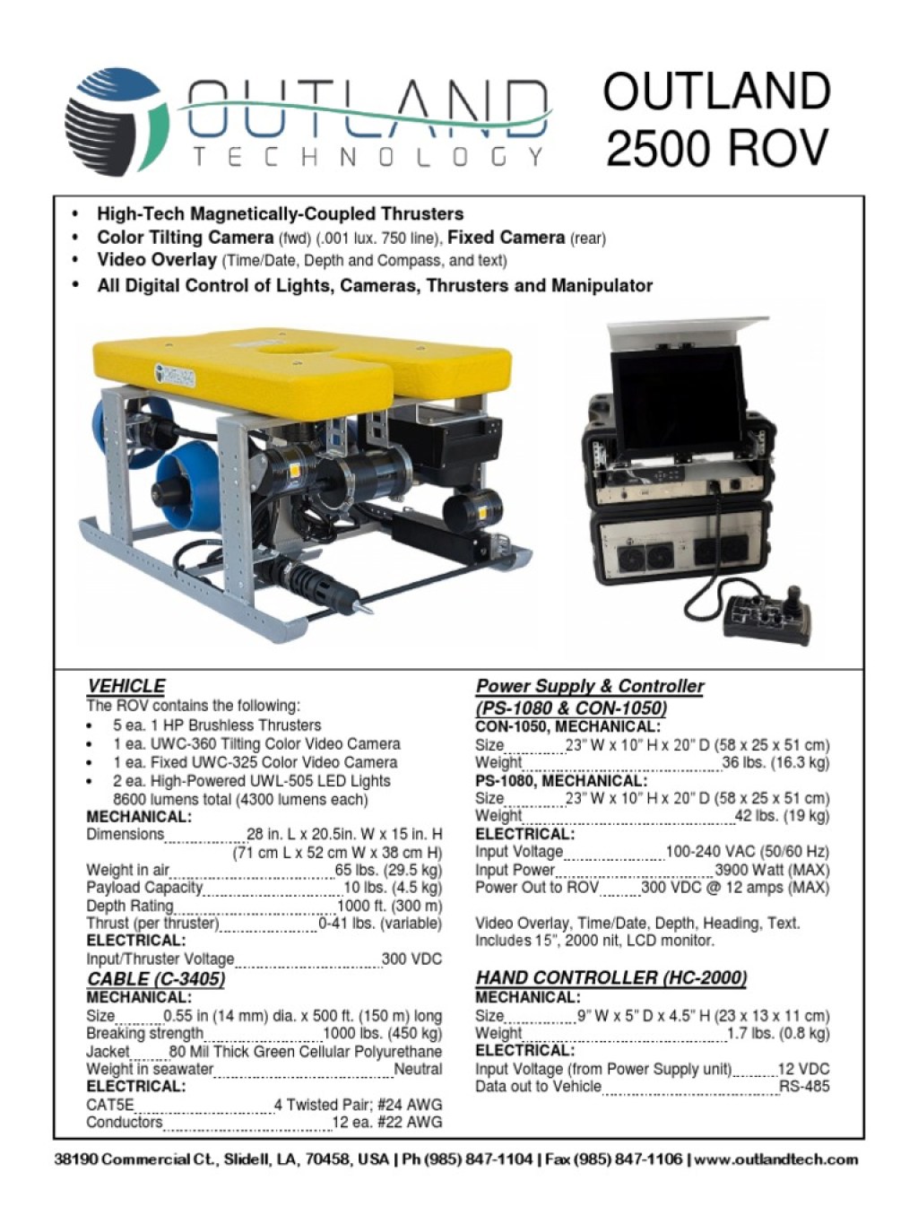 Picture of: Outland  ROV  PDF  Electrical Engineering  Manufactured Goods