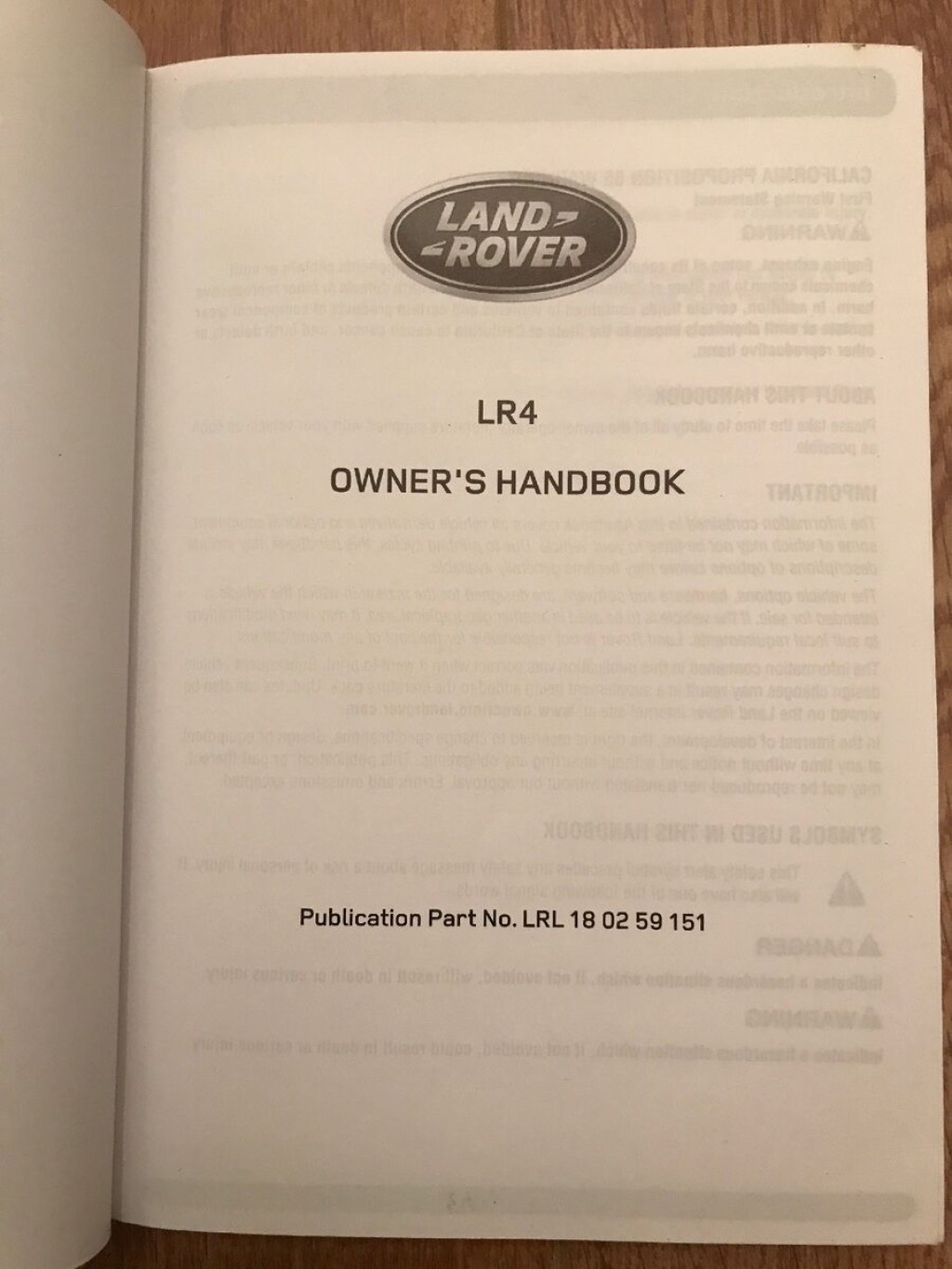 Picture of: Owner&#;s Manual Land Rover Discovery  LRL