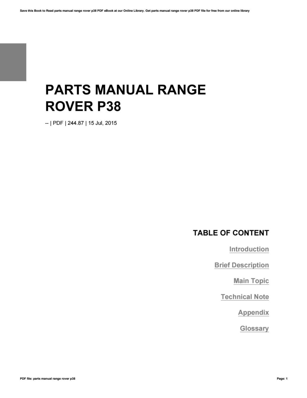 Picture of: Parts manual range rover p by nezzart – Issuu
