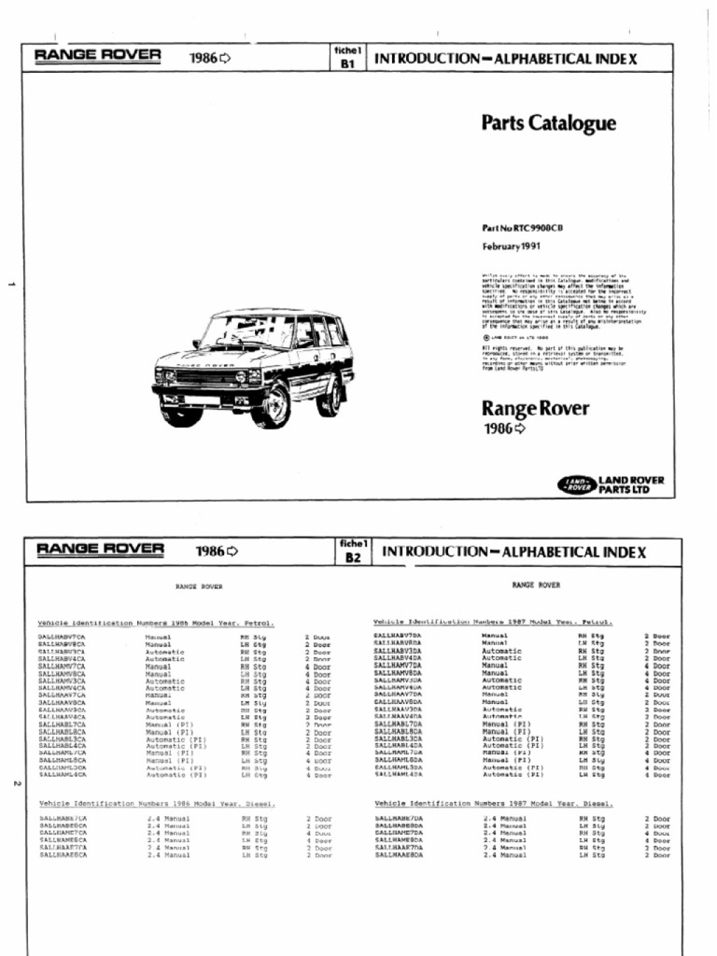 Picture of: Range Rover Classic Parts Manual  –   PDF  Carburetor
