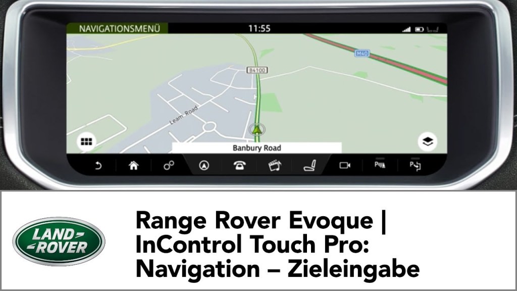 Picture of: Range Rover Evoque  InControl Touch Pro: Navigation – Zieleingabe