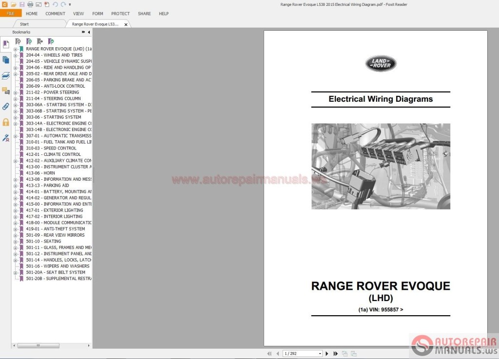 Picture of: Range Rover Evoque L  Electrical Wiring Diagram  Auto