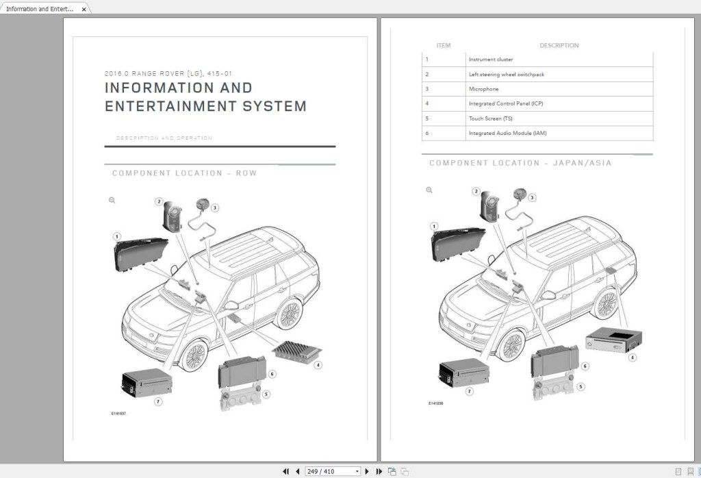 Picture of: Range Rover L – Workshop Manual & EWD  Auto Repair