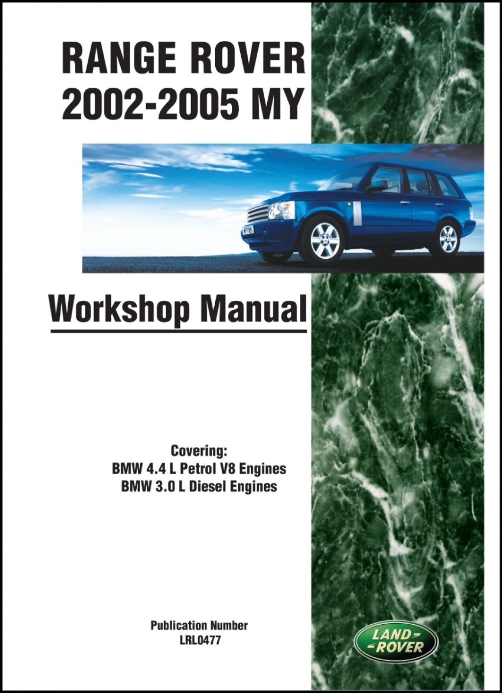 Picture of: RANGE ROVER L WORKSHOP MANUAL -MY – Paddock Spares