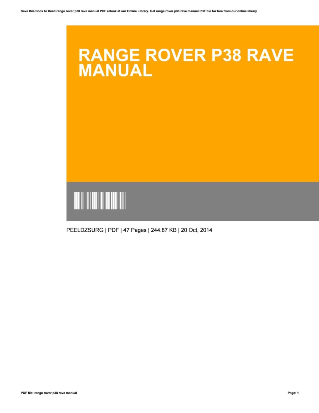 Picture of: Range rover p rave manual by n – Issuu