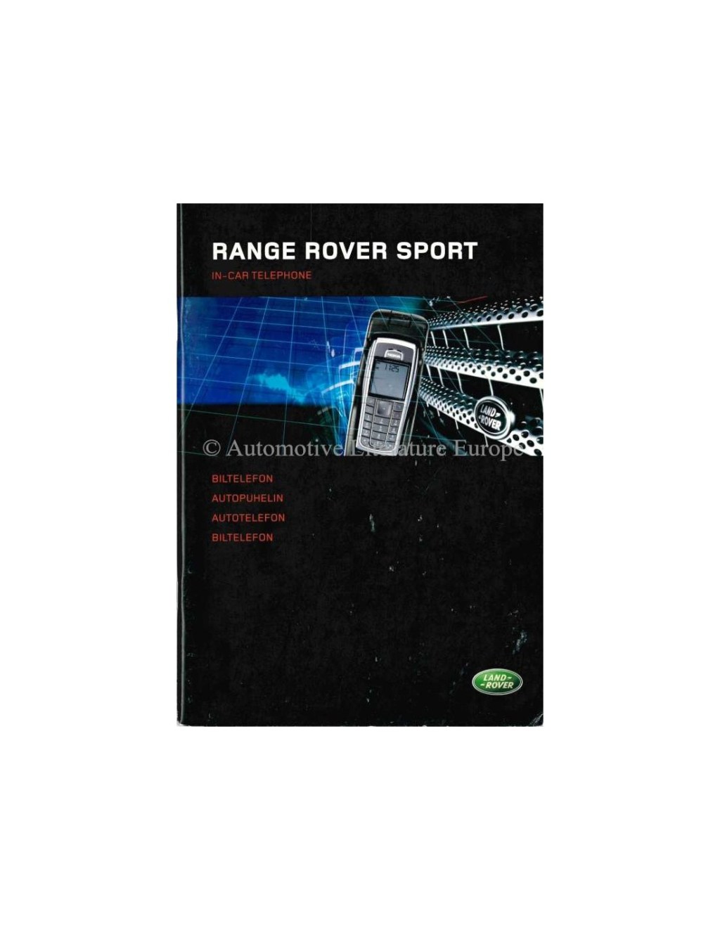 Picture of: RANGE ROVER SPORT IN-CAR TELEPHONE OWNERS MANUAL GERMAN