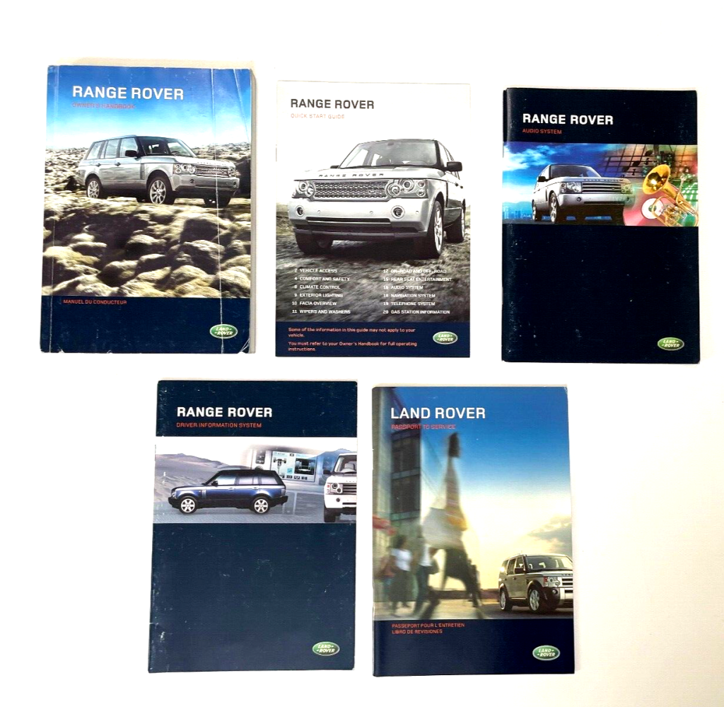 Picture of: RANGE ROVER SPORT OWNERS MANUAL SET OEM CASE