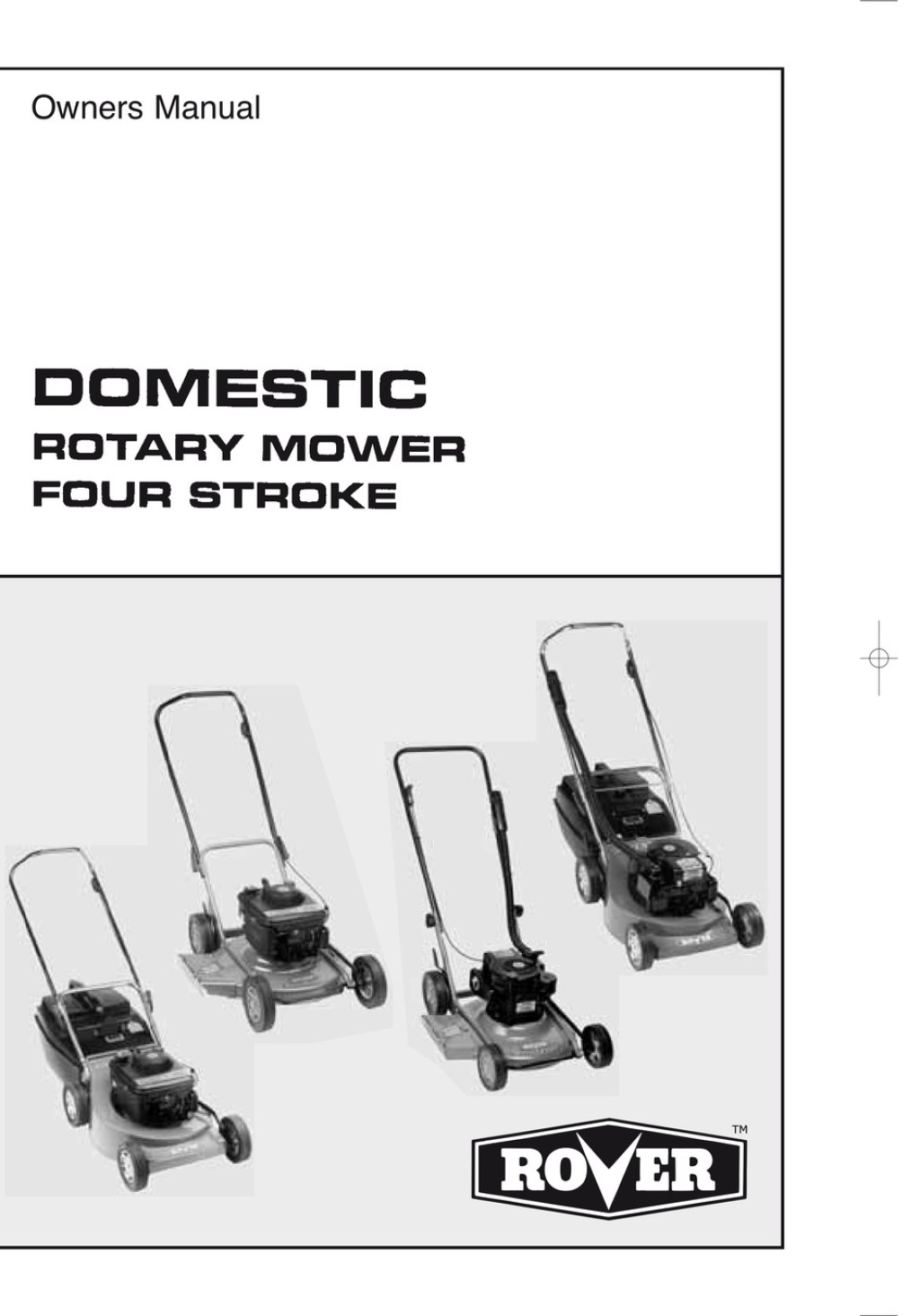 Picture of: ROVER DOMESTIC DOMESTIC ROTARY MOWER OWNER’S MANUAL Pdf Download