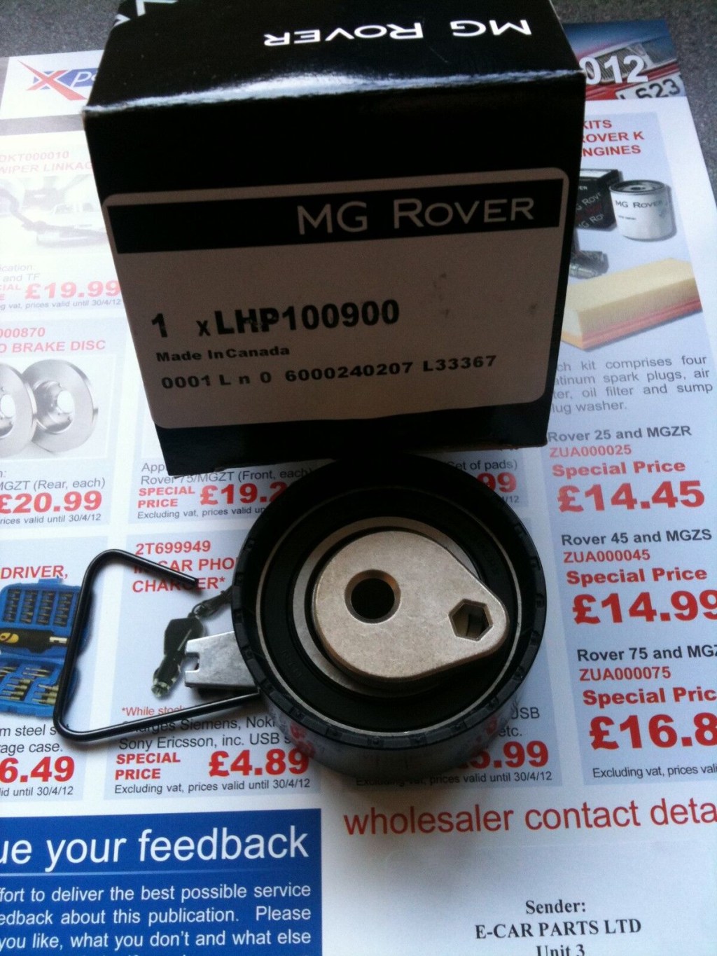 Picture of: ROVER K SERIES TIMING TENSIONER    MGF TF UNIPART . . .