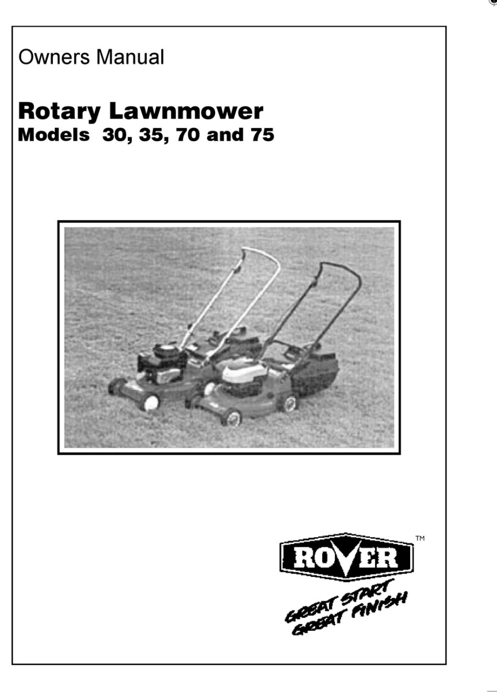 Picture of: ROVER , , ,  OWNER’S MANUAL Pdf Download  ManualsLib