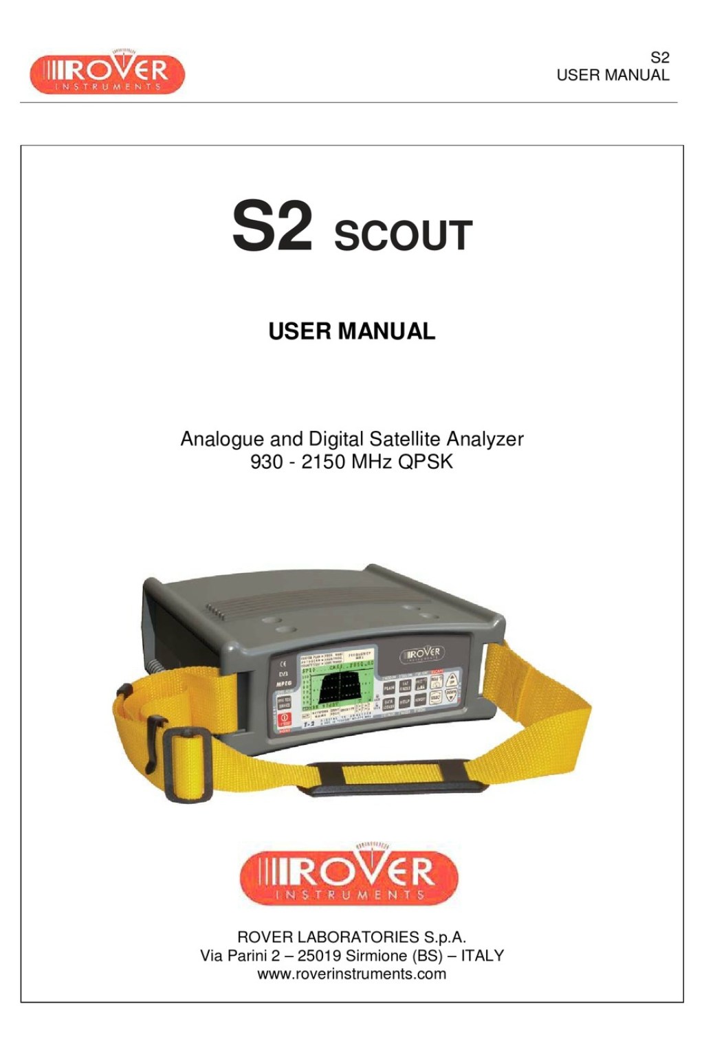 Picture of: ROVER S SCOUT USER MANUAL Pdf Download  ManualsLib