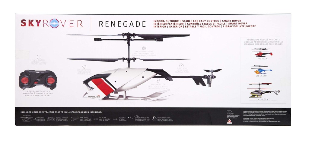 Picture of: SkyRover Renegade Helicopter Remote Control Vehicles, white