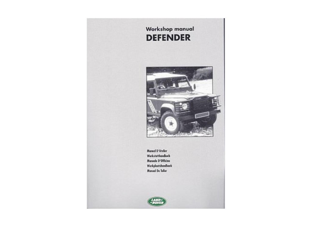 Picture of: Werkstatthandbuch Defender bis Tdi