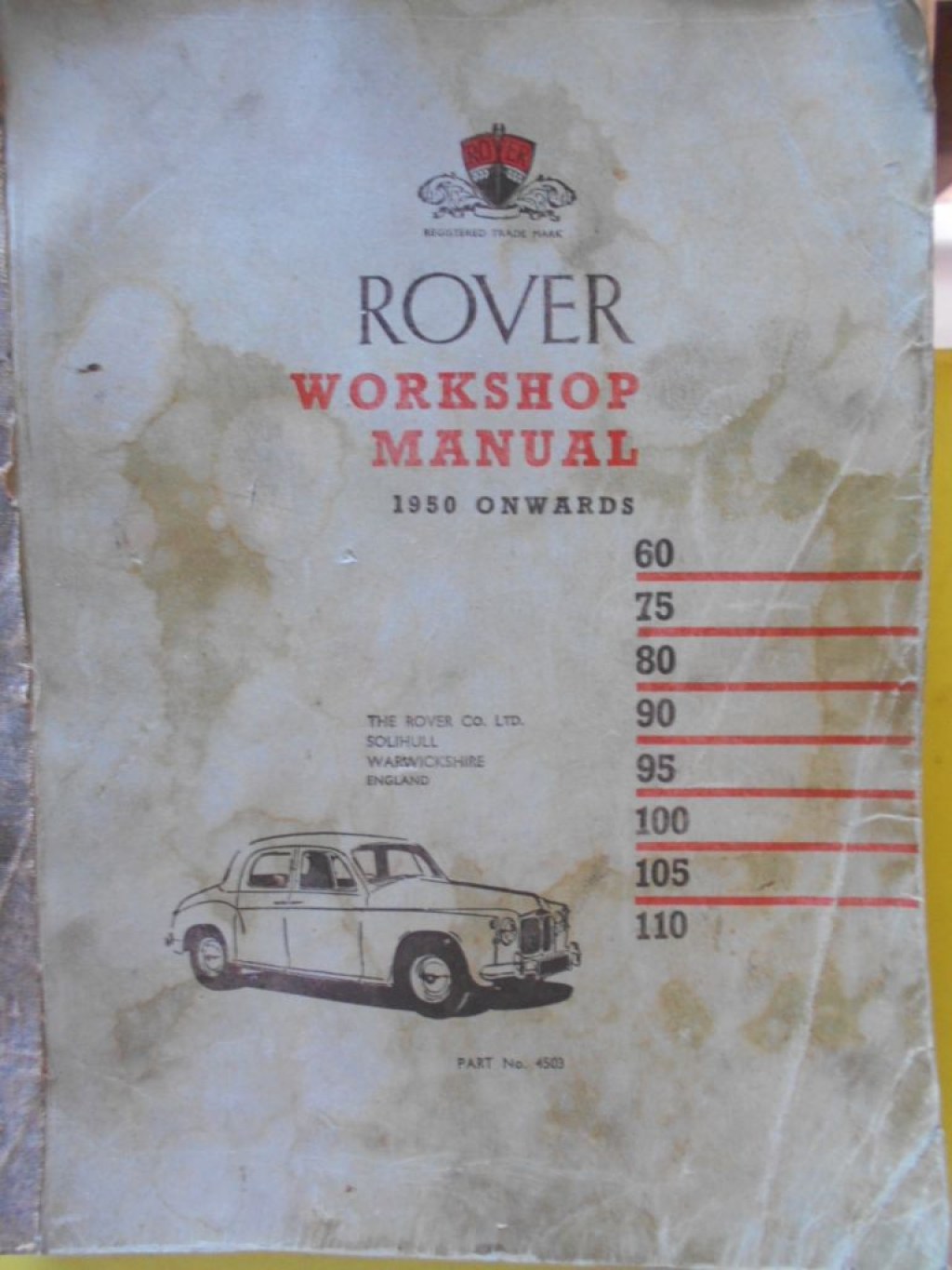 Picture of: Workshop Manual – Rover P  onwards
