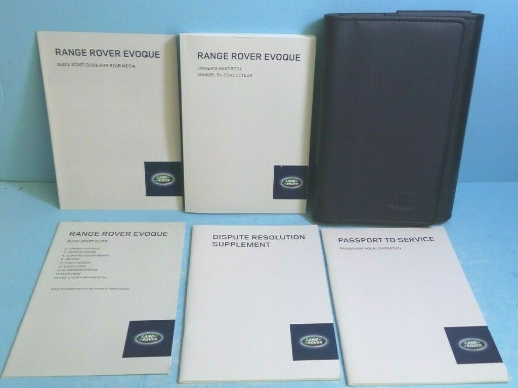 Picture of: 20 Land Rover Range Rover Evoque owners manual with Navigation/Rear  Media