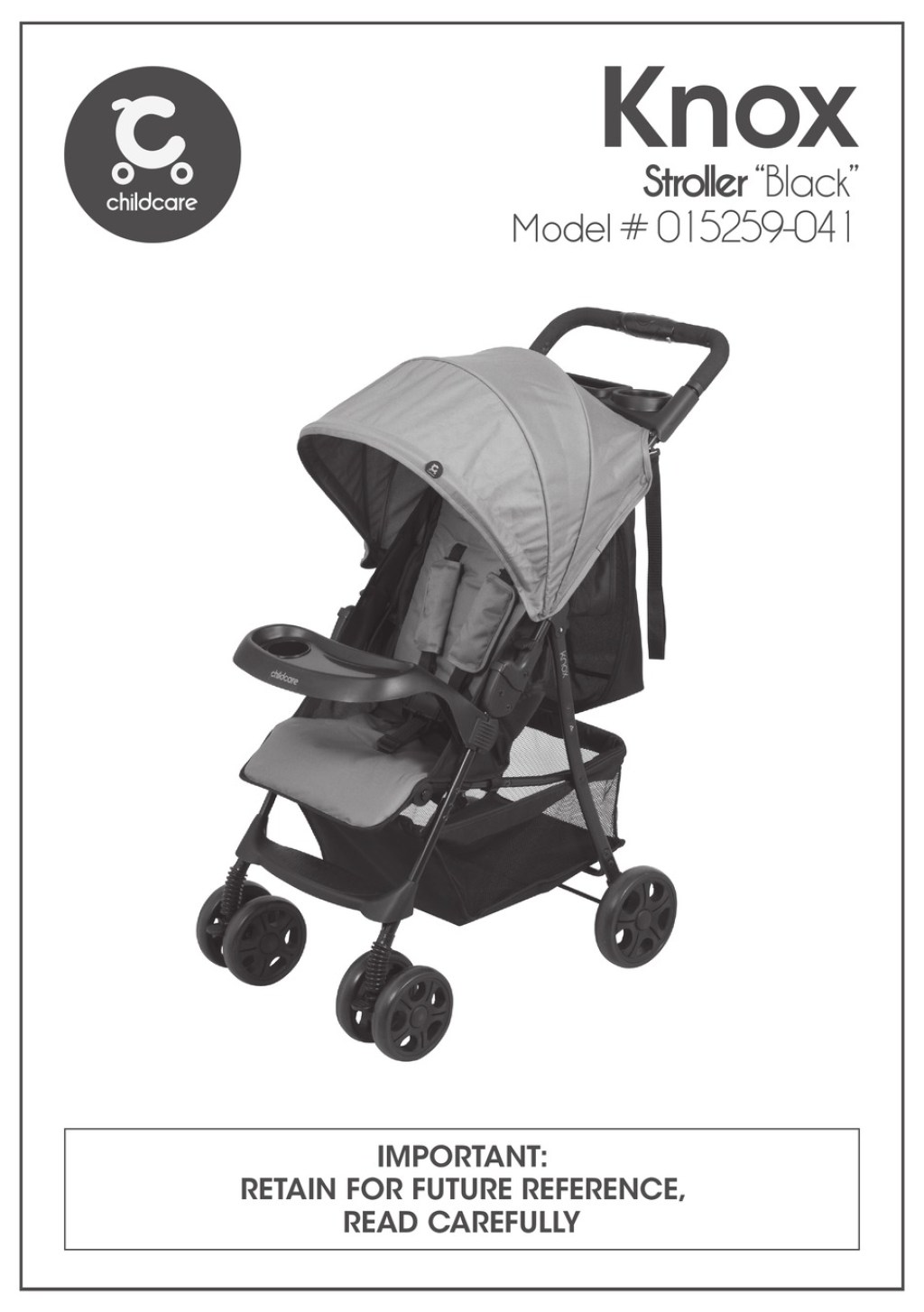 Picture of: CHILDCARE KNOX STROLLER MANUAL  ManualsLib