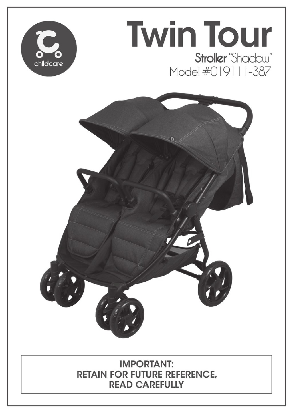 Picture of: CHILDCARE TWIN TOUR STROLLER USER MANUAL  ManualsLib