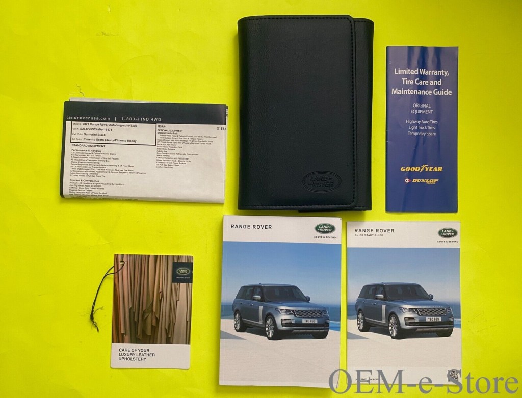 Picture of: Land Range Rover HSE Full Size Owners Manual Navigation HandBook Set +  Case