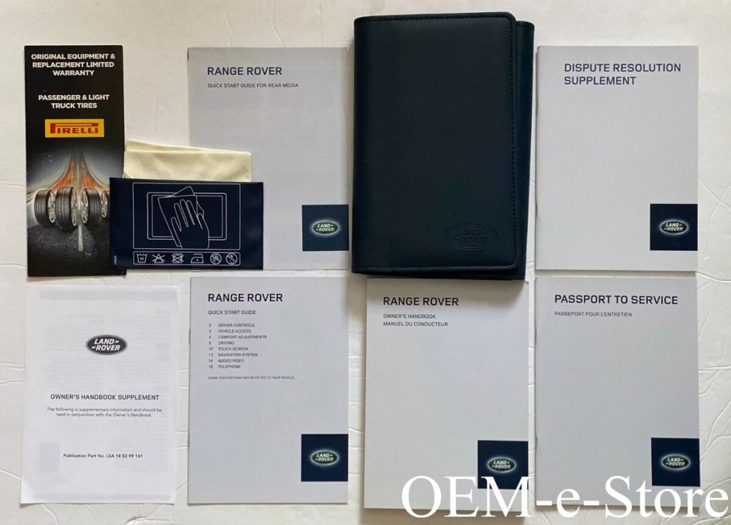 Picture of: Land Range Rover HSE Supercharged Autobiography Owners NAVI Manual  Book Set